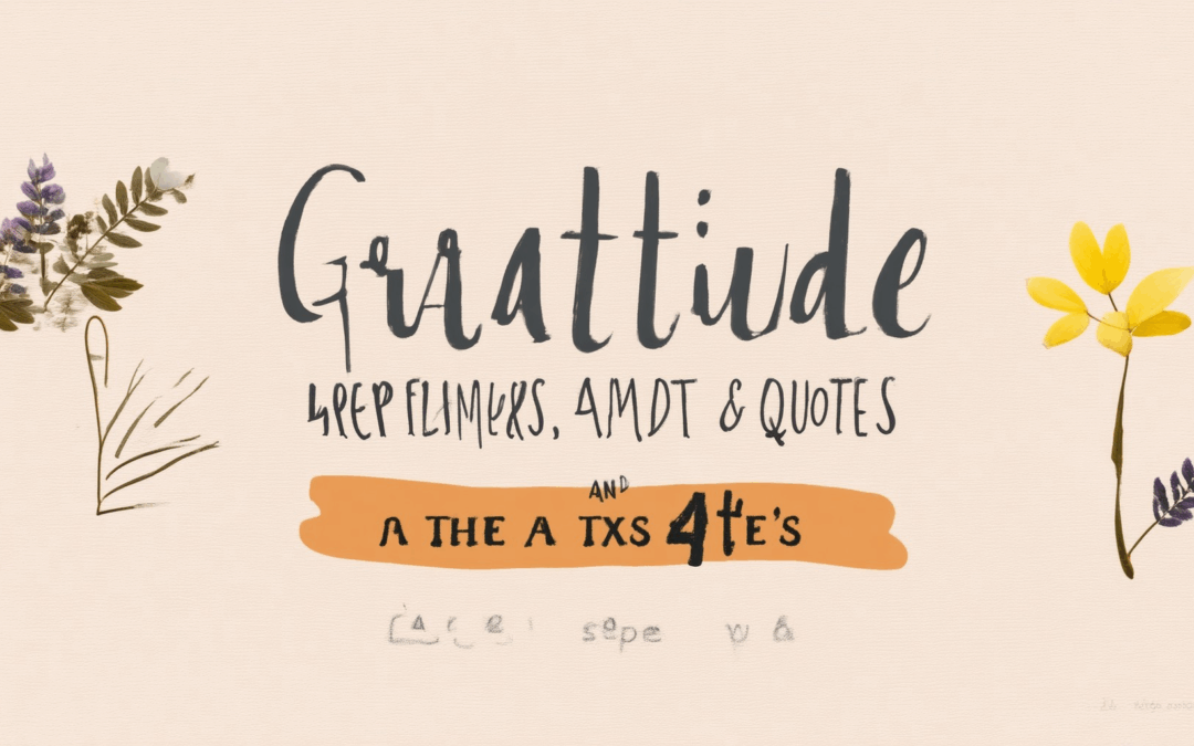 Reflections on Gratitude: Quotes, Examples, and the 4 A’s Explained