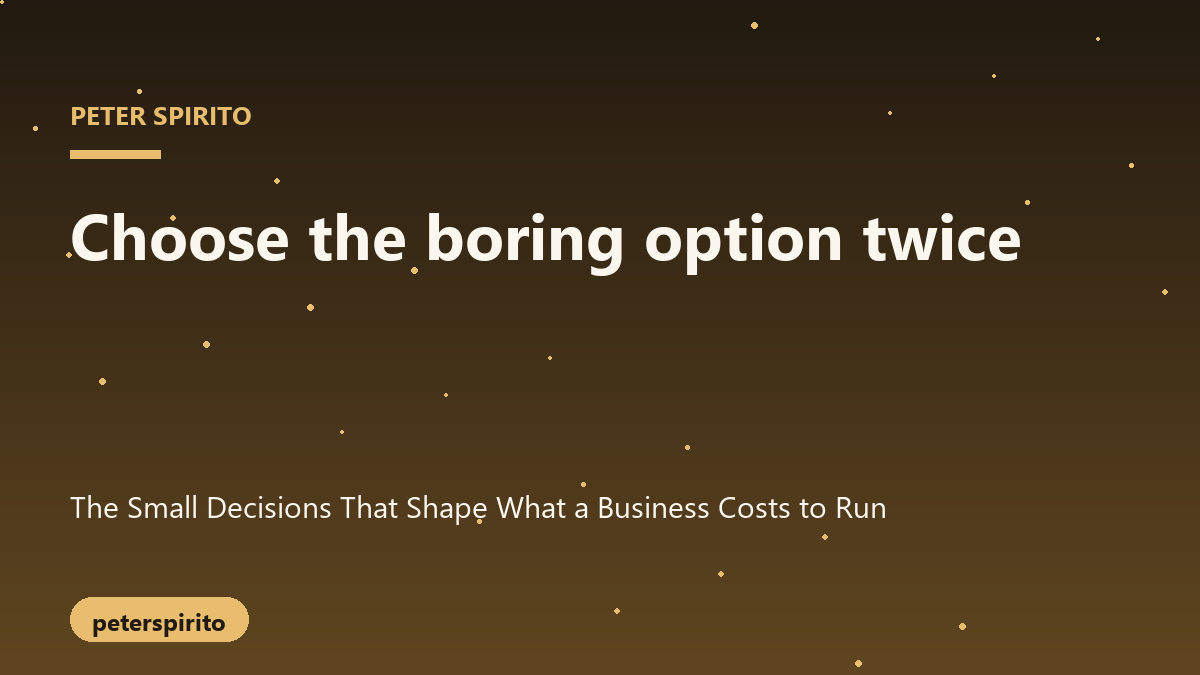 An abstract representation of business scaling and cost reduction